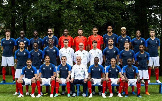 2018世界杯法国队全家福
