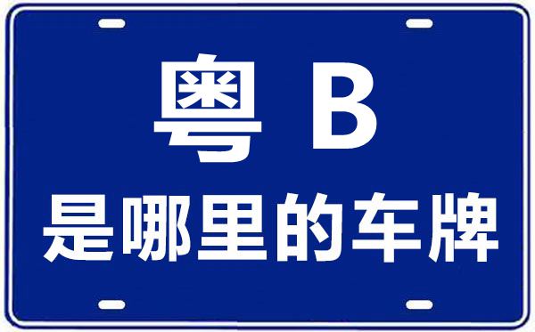 粤B是哪里的车牌号,深圳的车牌号是粤什么