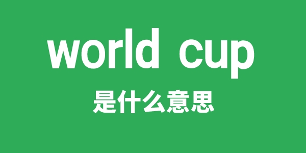 world cup是什么意思